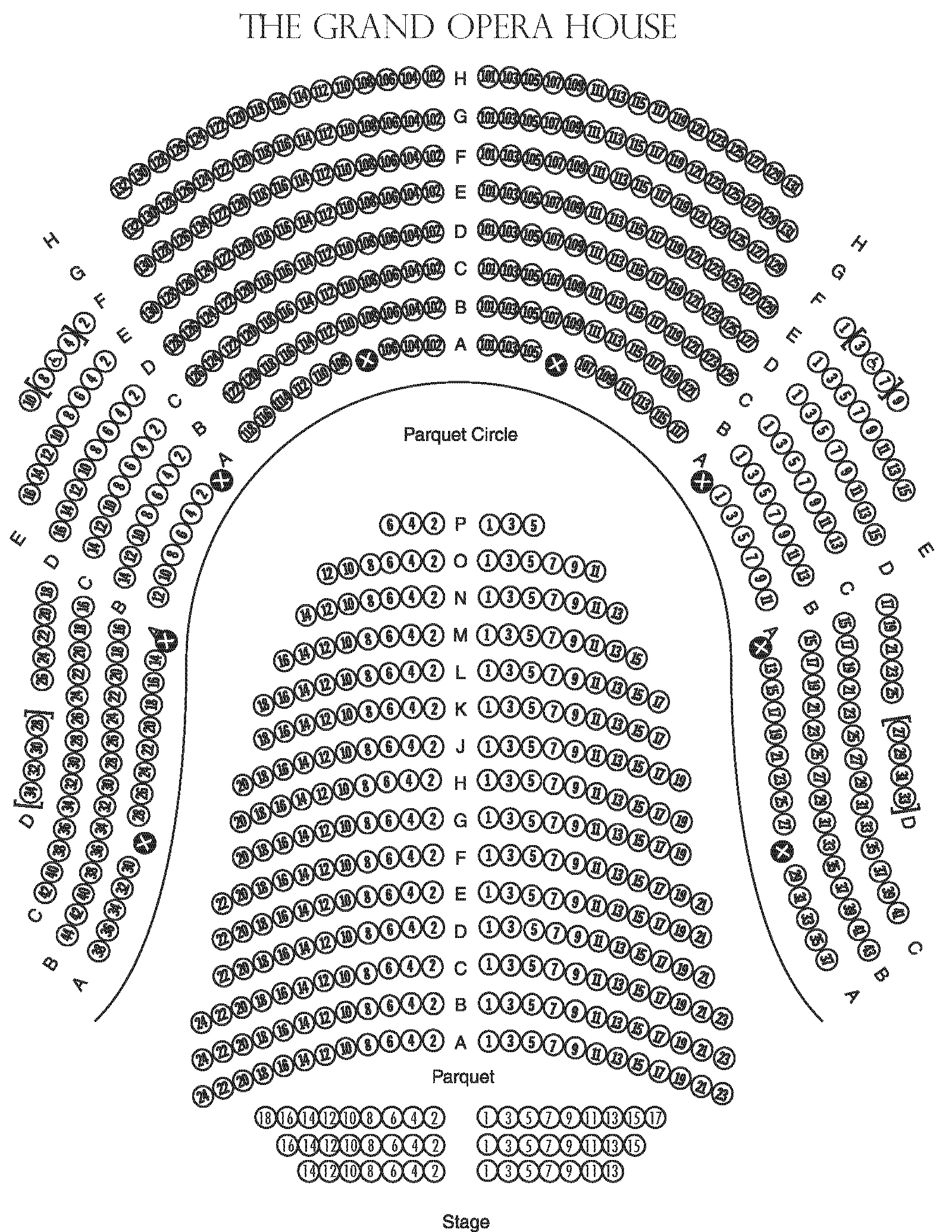 The Grand Wilmington Seating Chart